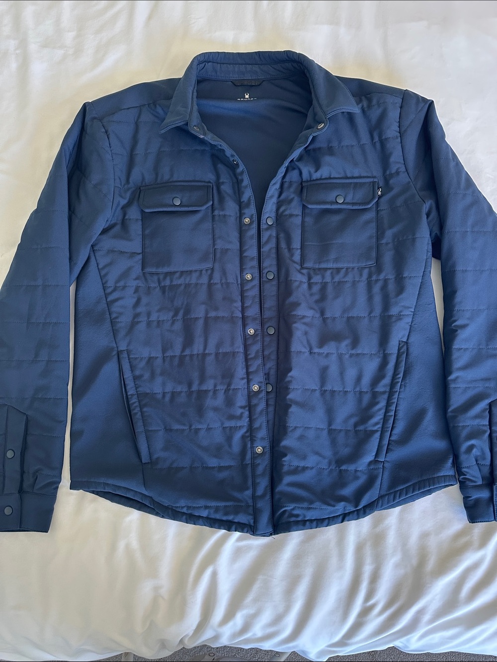 Spyder Men's Transit Shirt Jacket in Navy Blue